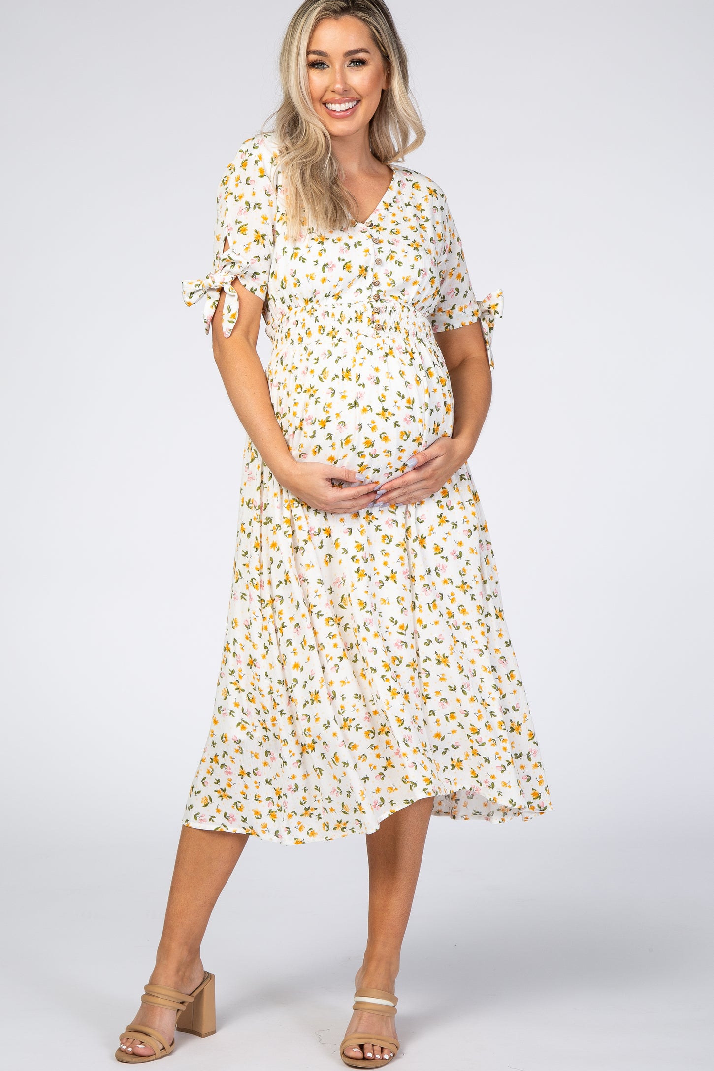 maternity midi dress